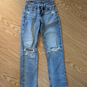 American Eagle Curve Love Straight Leg Jeans